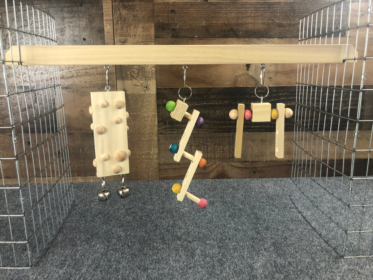 2020 Bunny Abode - Ramp Hold Bar & Toy Hanger Bar