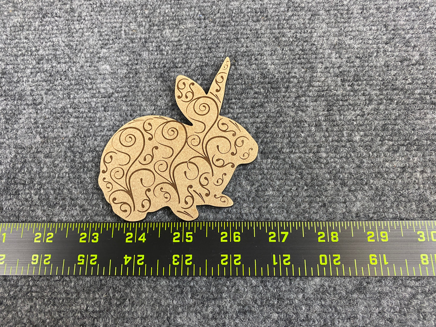8132 Scroll Bunny Fridge Magnet